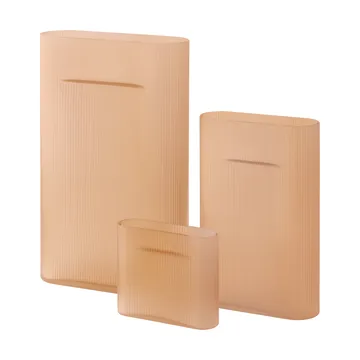 Ridge maljakko huurrettu lasi 35 cm - Vaaleanoranssi - Muuto