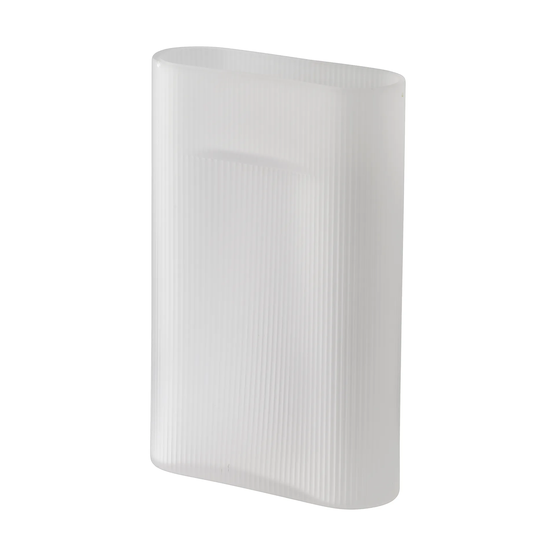 Ridge maljakko huurrettu lasi 35 cm, White Muuto