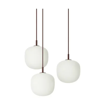 Rime Pendant Cluster 3 riippuvalaisin - Deep red, Ø18 cm - Muuto