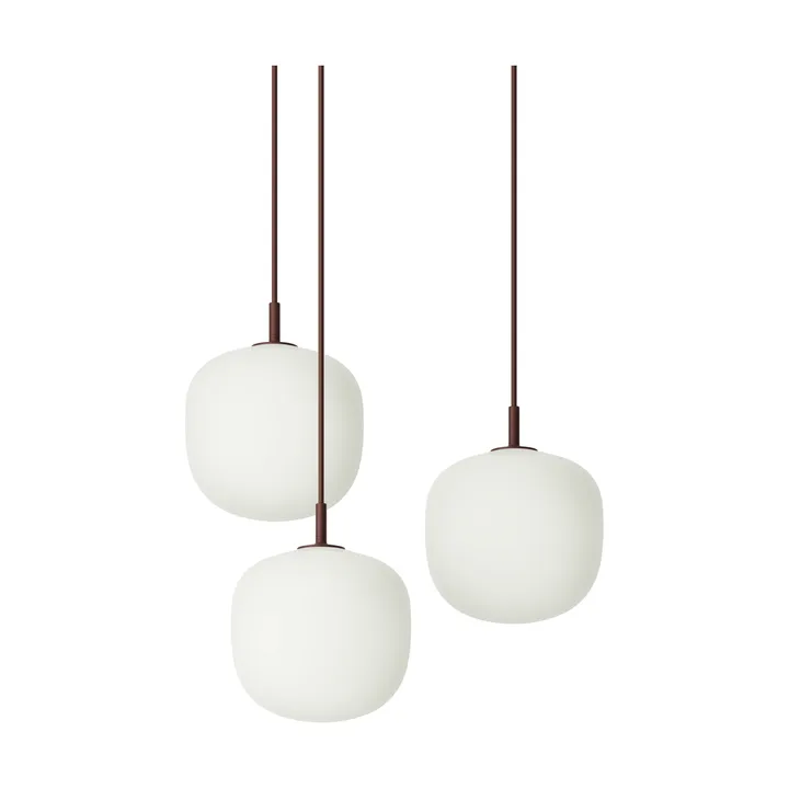 Rime Pendant Cluster 3 riippuvalaisin - Deep red, Ø18 cm - Muuto
