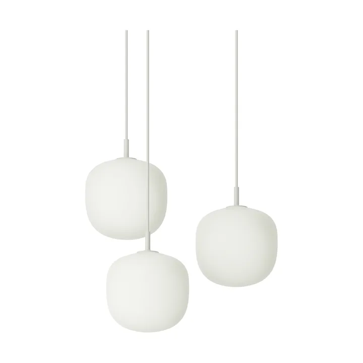 Rime Pendant Cluster 3 riippuvalaisin - White, Ø18 cm - Muuto