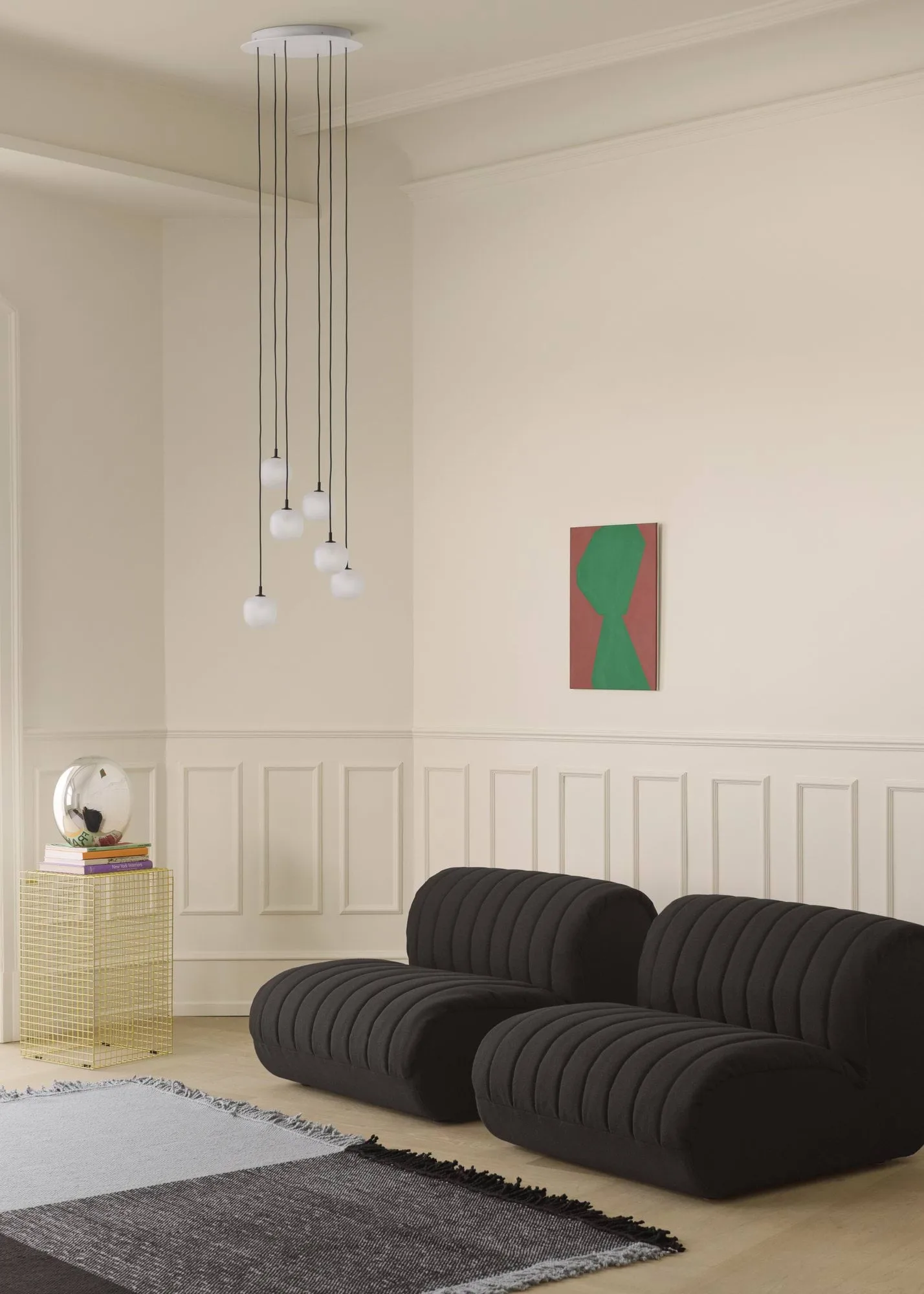 Rime Pendant Cluster 3 riippuvalaisin, White, Ø18 cm Muuto