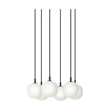 Rime Pendant Cluster 6 riipuslamppu - Black, Ø12 cm - Muuto