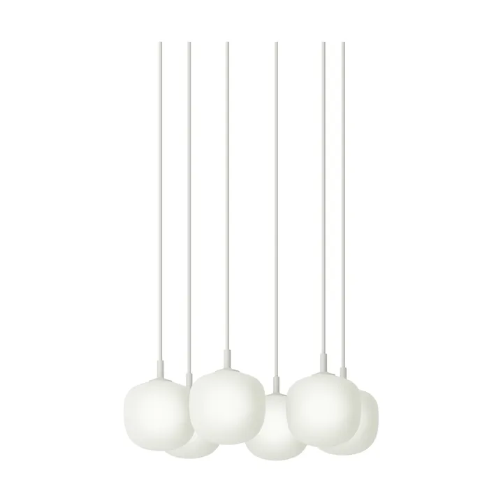 Rime Pendant Cluster 6 riipuslamppu - White, Ø12 cm - Muuto