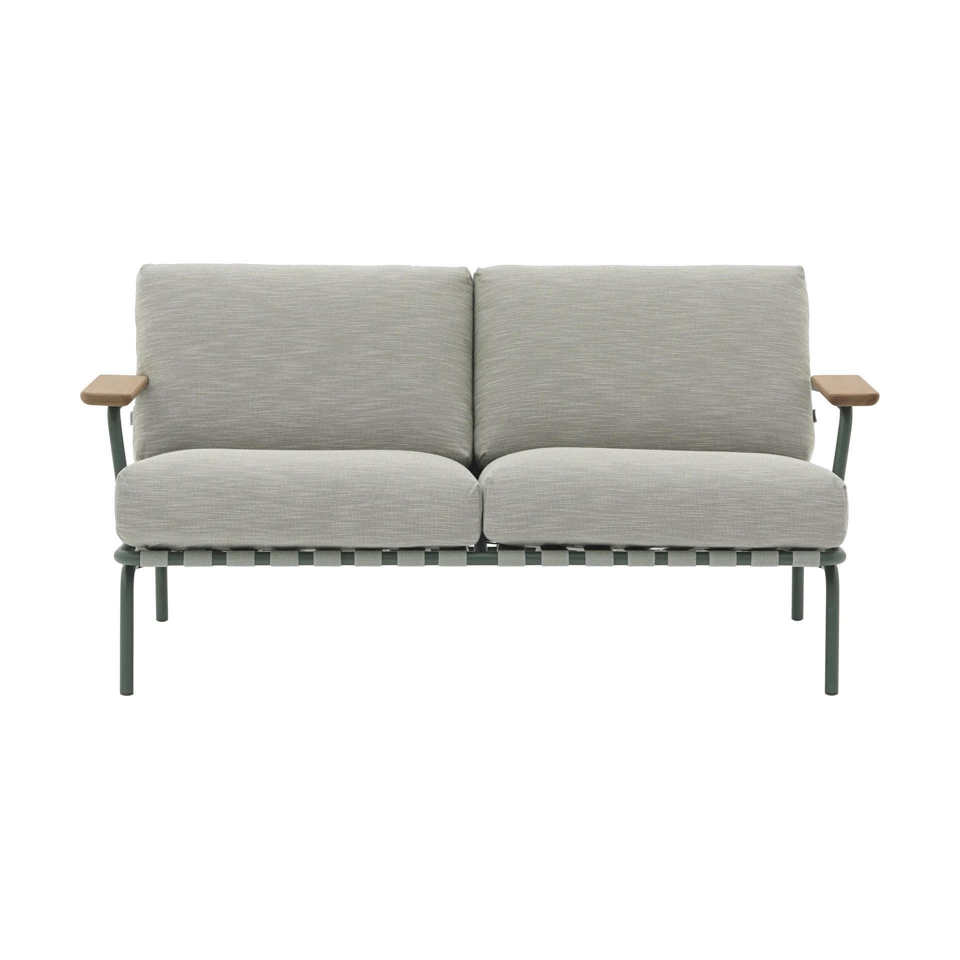 Settle 2-istuttava sohva, Ribbed Weave 2 Dark green Muuto