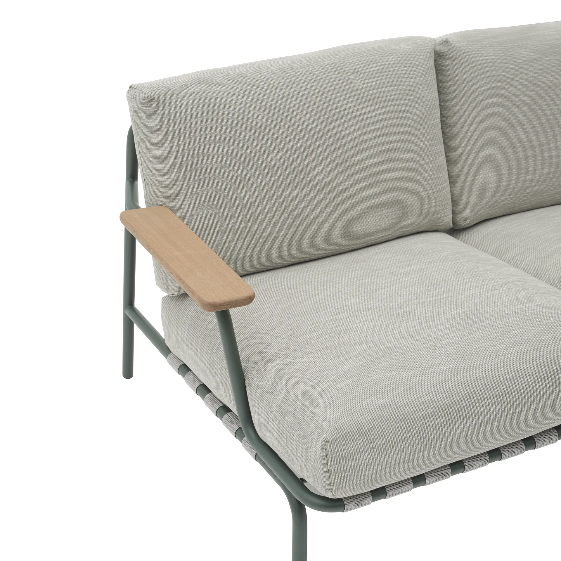 Settle 2-istuttava sohva, Ribbed Weave 2 Dark green Muuto