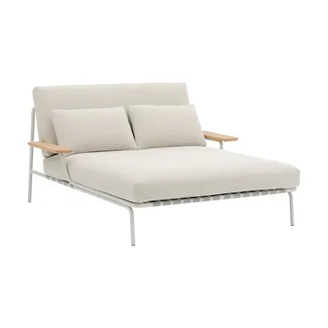 Settle leposänky - Laze 1-grey, käsinojilla - Muuto