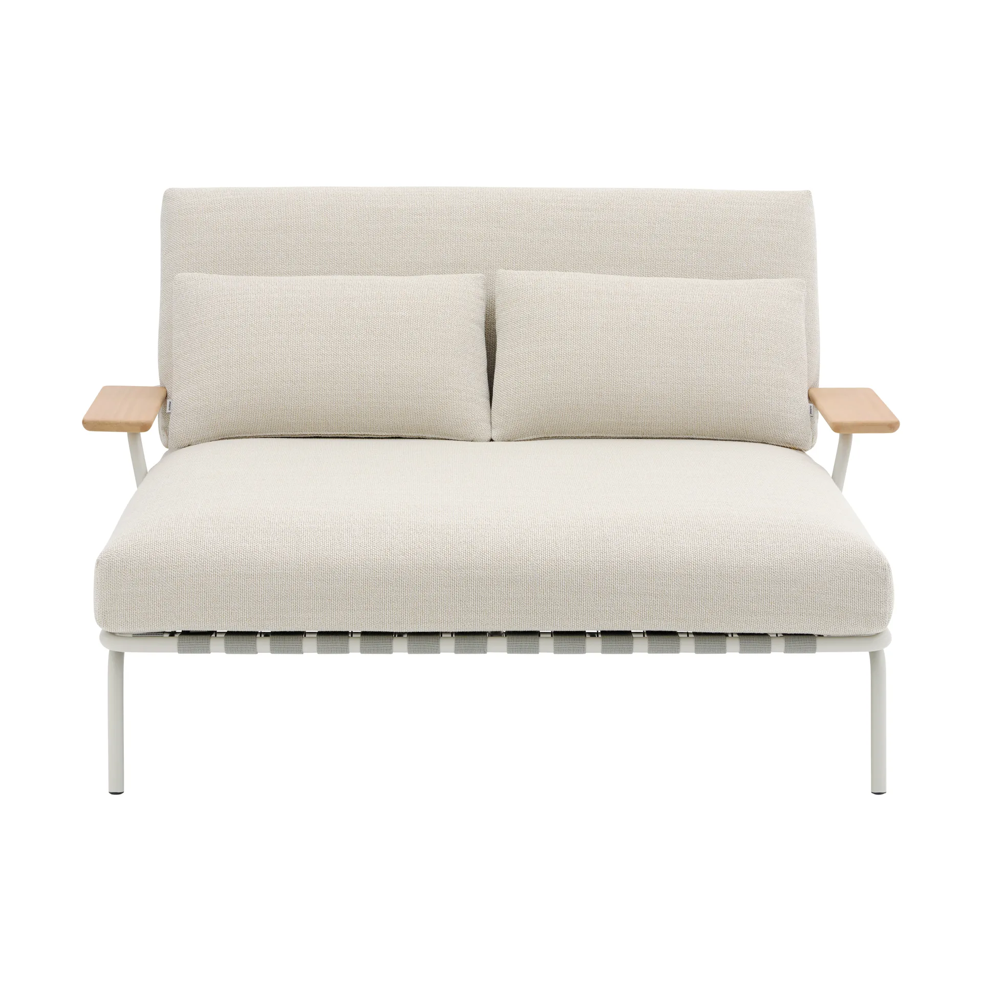 Settle leposänky, Laze 1-grey, käsinojilla Muuto