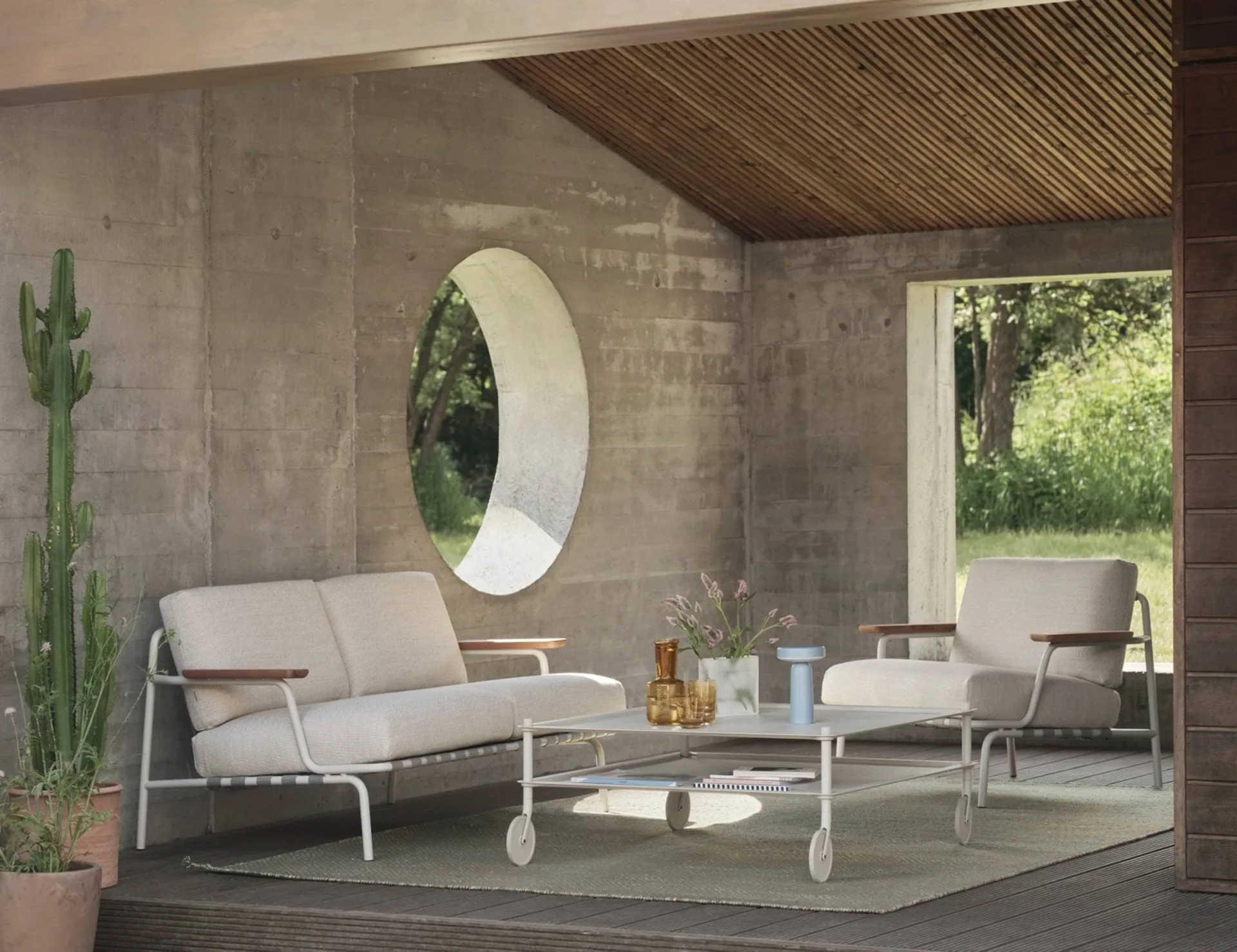 Settle Lounge Chair loungenojatuoli, Laze 1 Grey Muuto