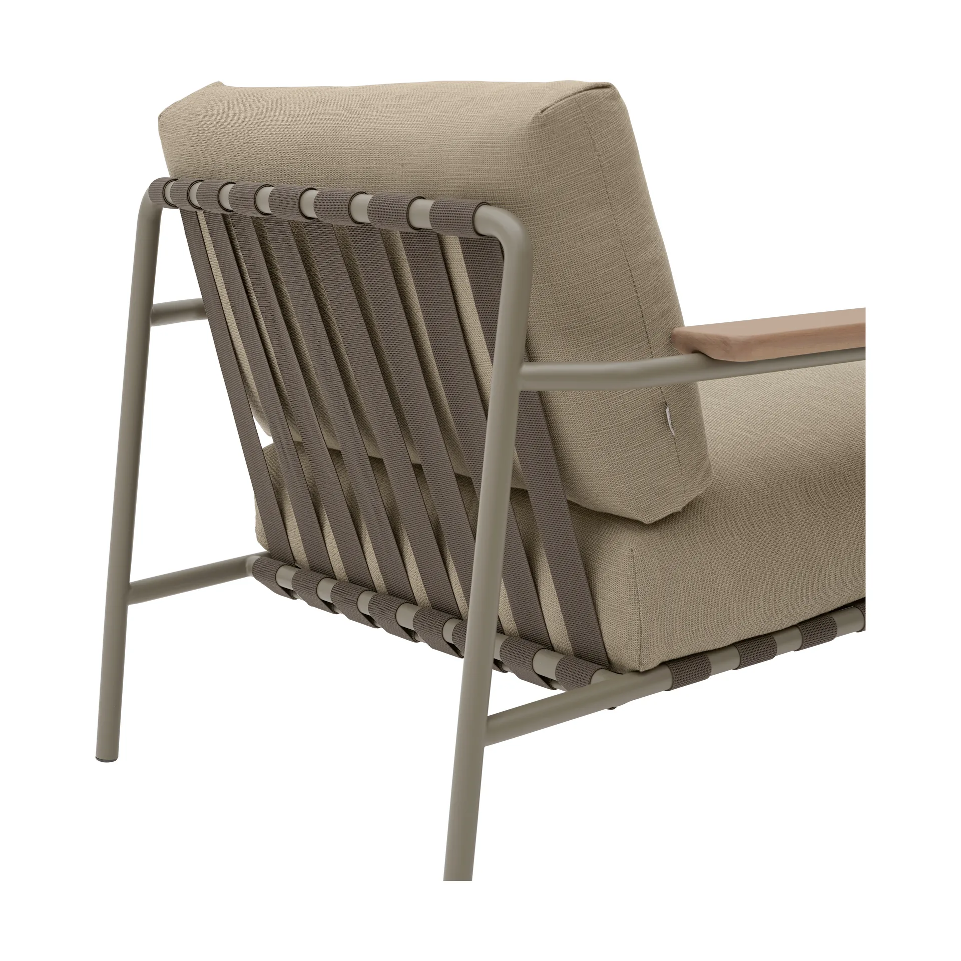Settle Lounge Chair loungenojatuoli, Ribbed Weave 5 Taupe Muuto