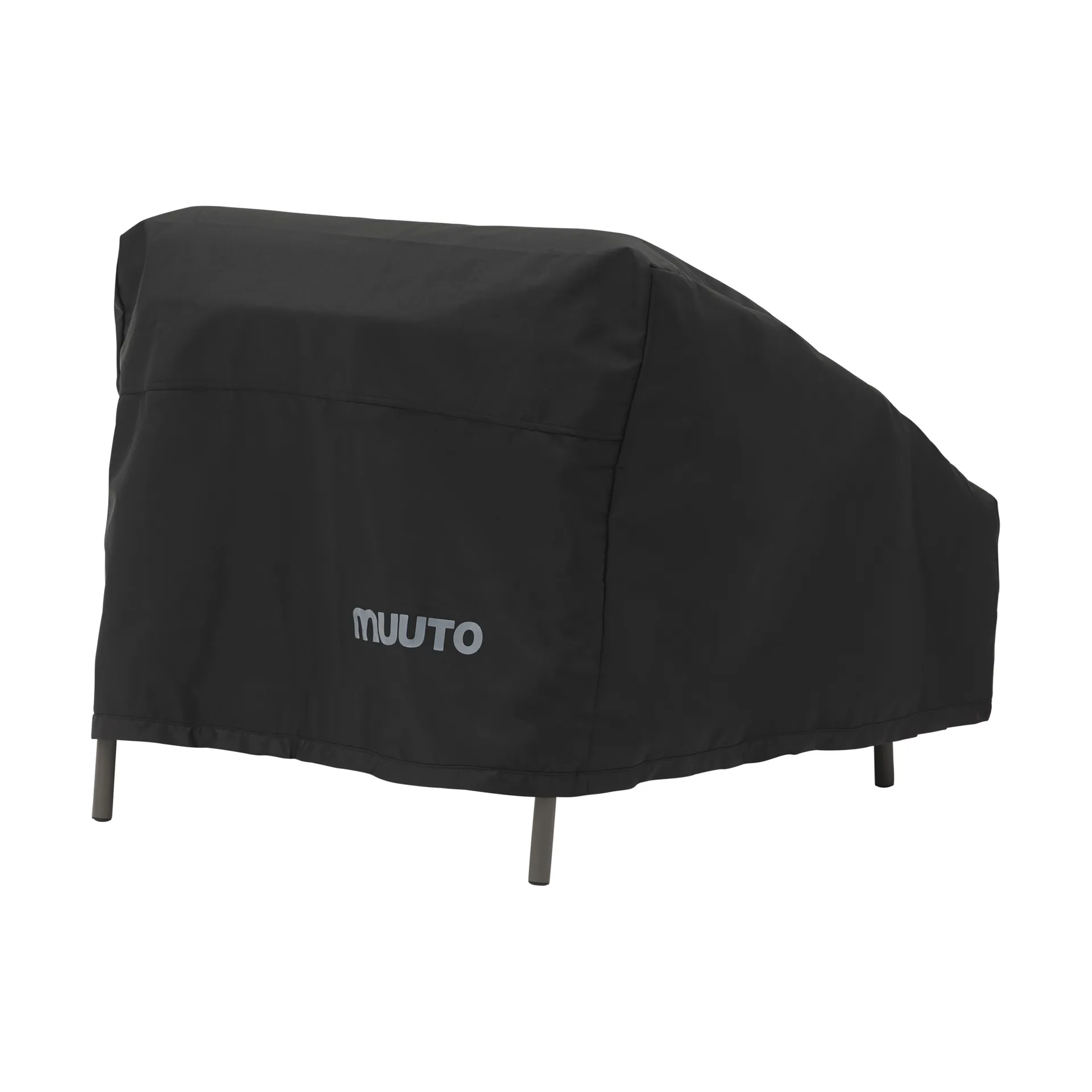 Settle Outdoor suojapeite loungenojatuoli, Black Muuto