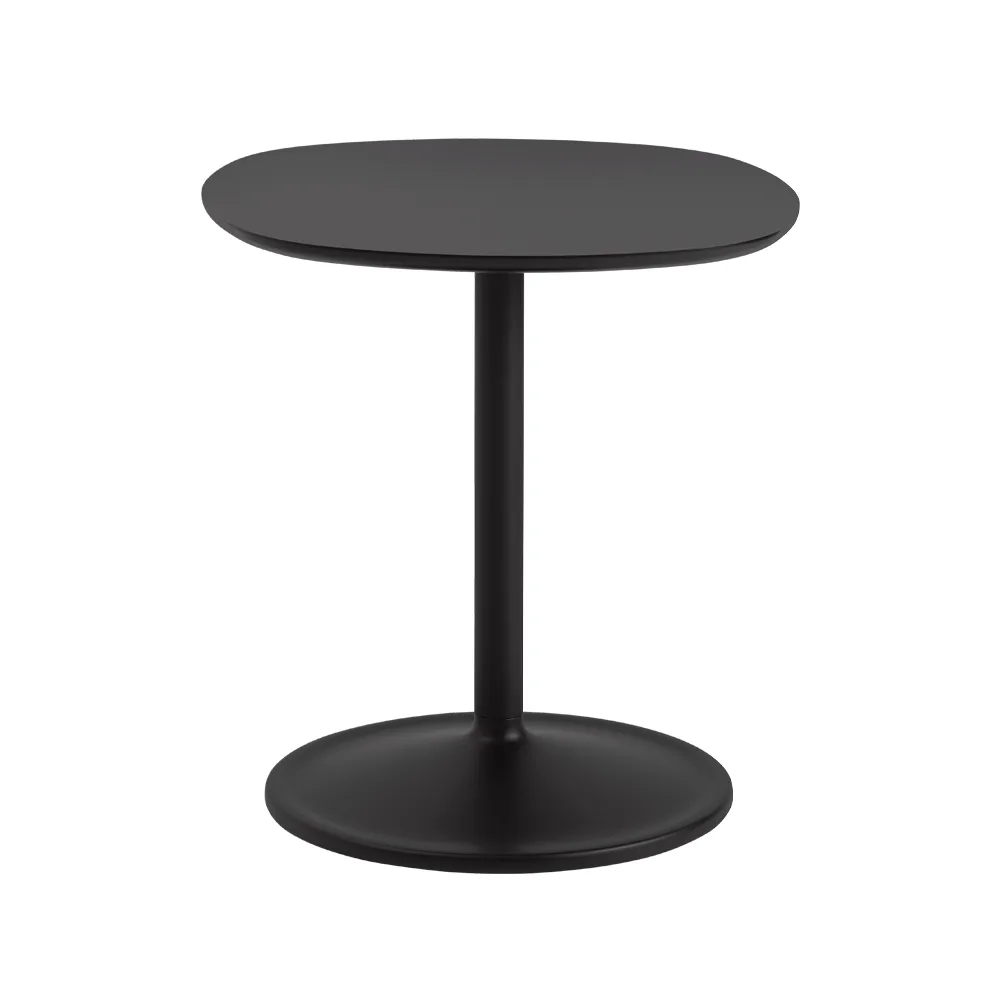 Soft 45 x 45 cm sivupöytä, Black nanolaminate K: 48 cm Muuto