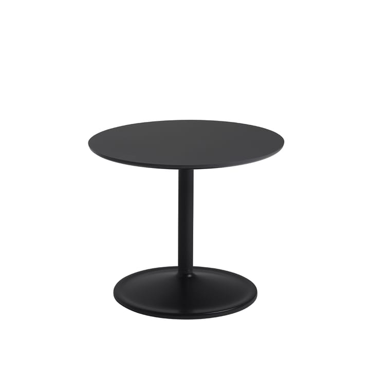 Soft sivupöytä Ø 48 cm - Black nanolaminate K: 40 cm - Muuto