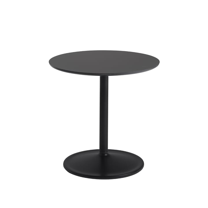 Soft sivupöytä Ø 48 cm - Black nanolaminate K: 48 cm - Muuto