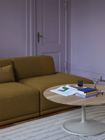 Soft sohvapöytä Ø95 cm - Solid oak-grey - Muuto