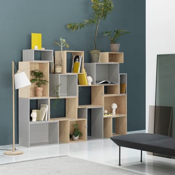 Stacked 2.0 hyllyjärjestelmä avoin, large - tammi - Muuto