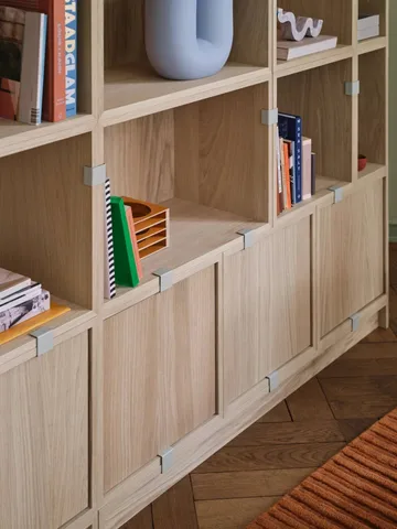 Stacked 2.0 hyllyjärjestelmä avoin, medium - tammi - Muuto