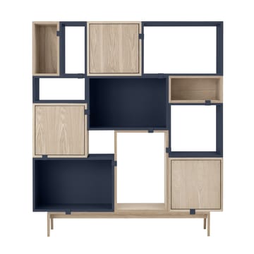 Stacked 2.0 hyllyjärjestelmä avoin, small - Keskiyönsininen - Muuto