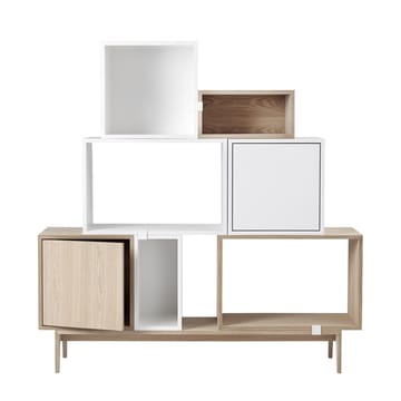 Stacked 2.0 hyllyjärjestelmä ovella, medium - valkoinen - Muuto