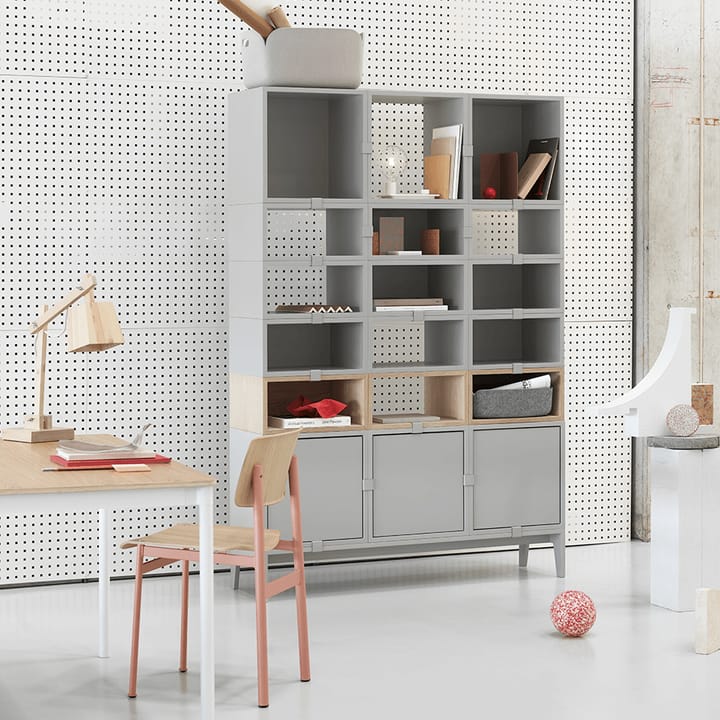 Stacked 2.0 podium, vaaleanharmaa Muuto