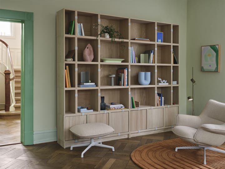 Stacked säilytysjärjestelmä Kirjahyllykonfiguraatio 1, Brown Green Muuto