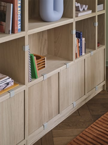 Stacked säilytysjärjestelmä Kirjahyllykonfiguraatio 1 - Brown Green - Muuto