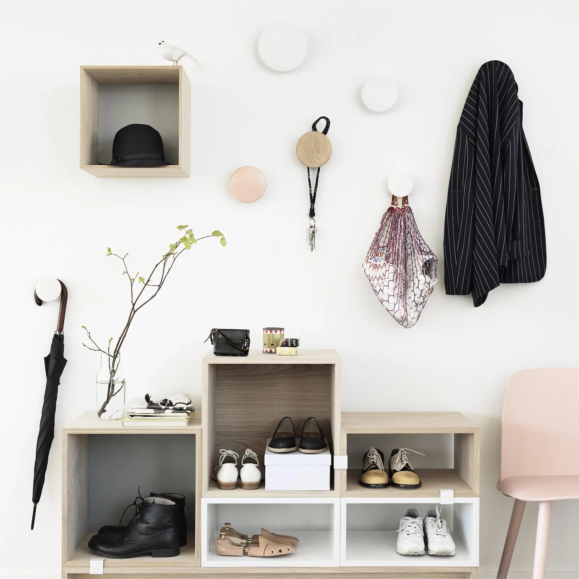 The Dots ripustin, 5 kpl, Kermanvalkoinen Muuto