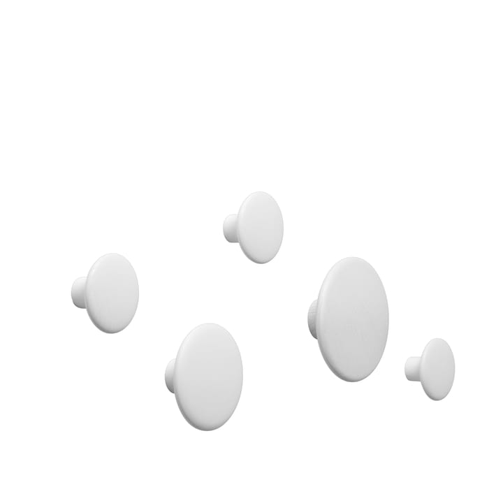 The Dots ripustin, 5 kpl - valkoinen - Muuto