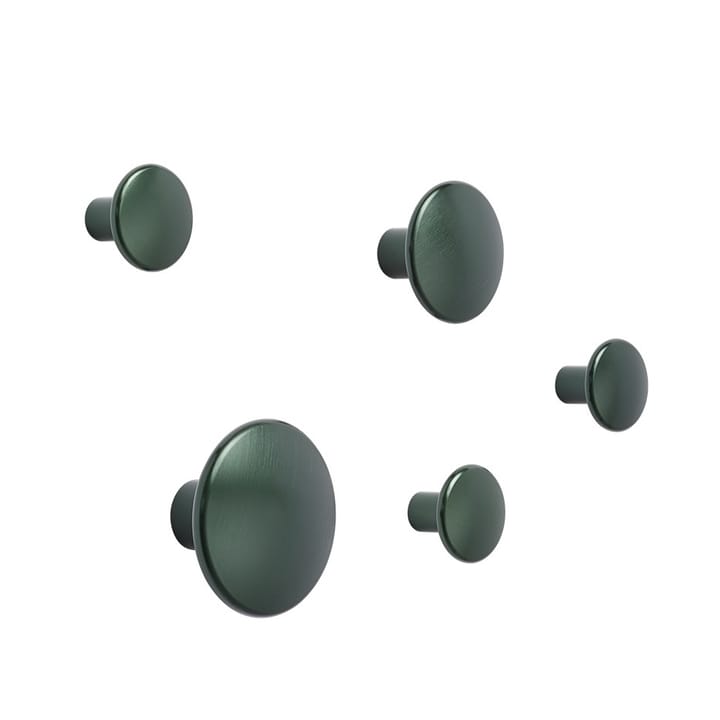 The Dots ripustin metalli 5 kpl - Dark green - Muuto