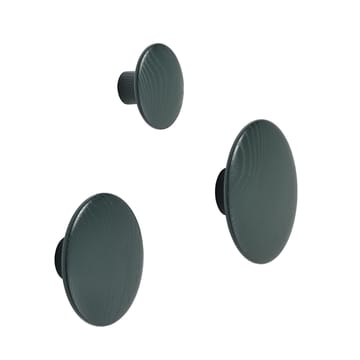 The Dots -vaatekoukku dark green - Ø 13 cm - Muuto