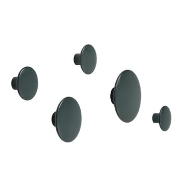 The Dots -vaatekoukku dark green - Ø 6,5 cm - Muuto