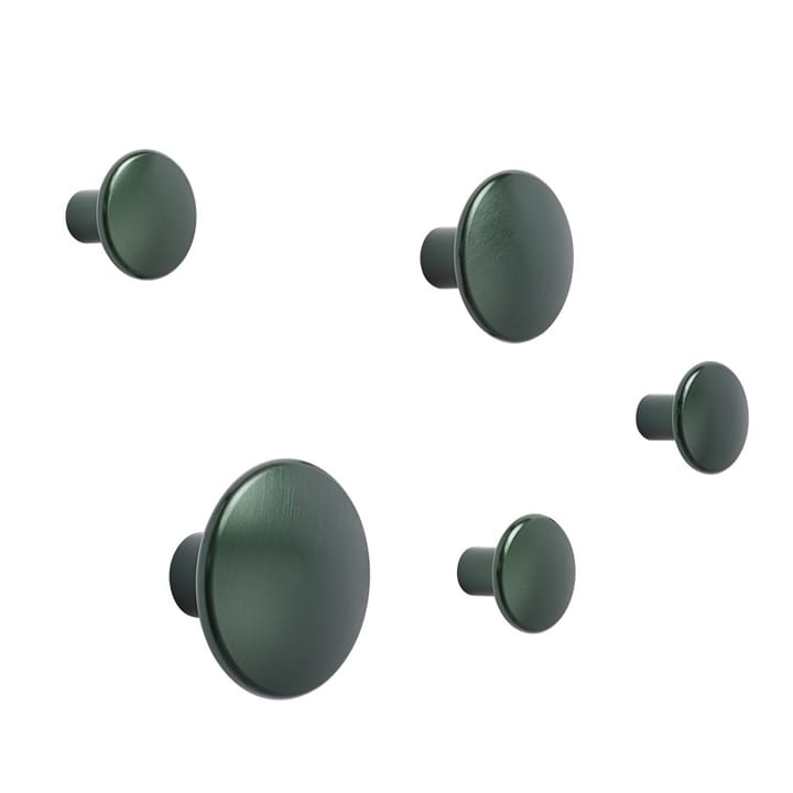 The Dots -vaatekoukku metalli 2,7 cm - Dark green - Muuto
