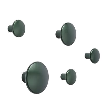 The Dots -vaatekoukku metalli 3,9 cm - Dark green - Muuto