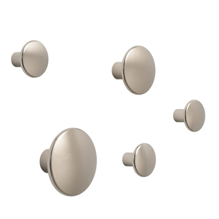 The Dots -vaatekoukku metalli 3,9 cm, Taupe Muuto