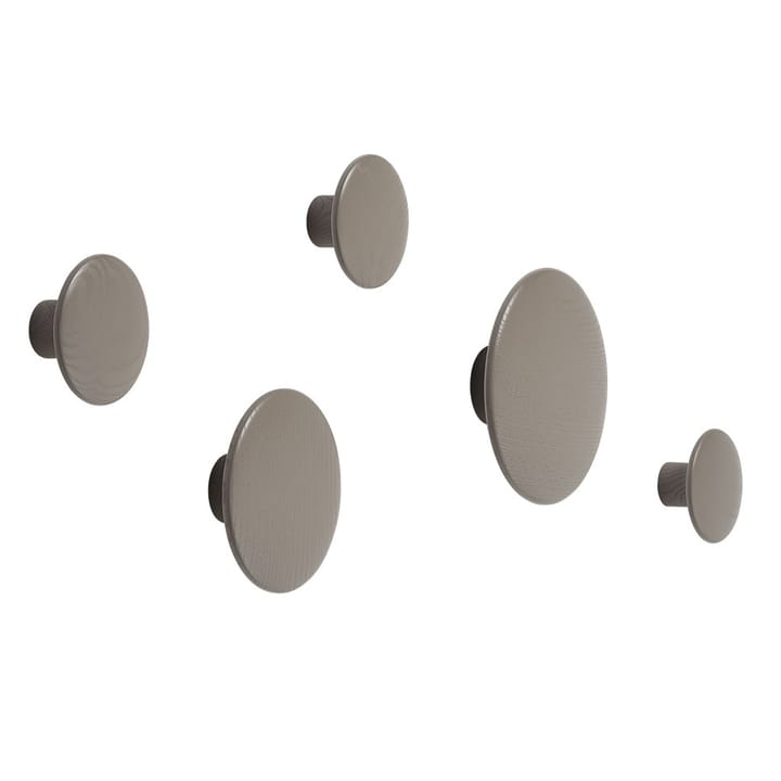 The Dots -vaatekoukku taupe - Ø 6,5 cm - Muuto