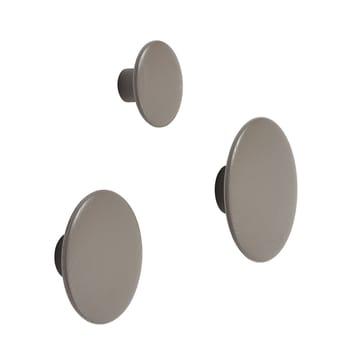 The Dots -vaatekoukku taupe - Ø 9 cm - Muuto