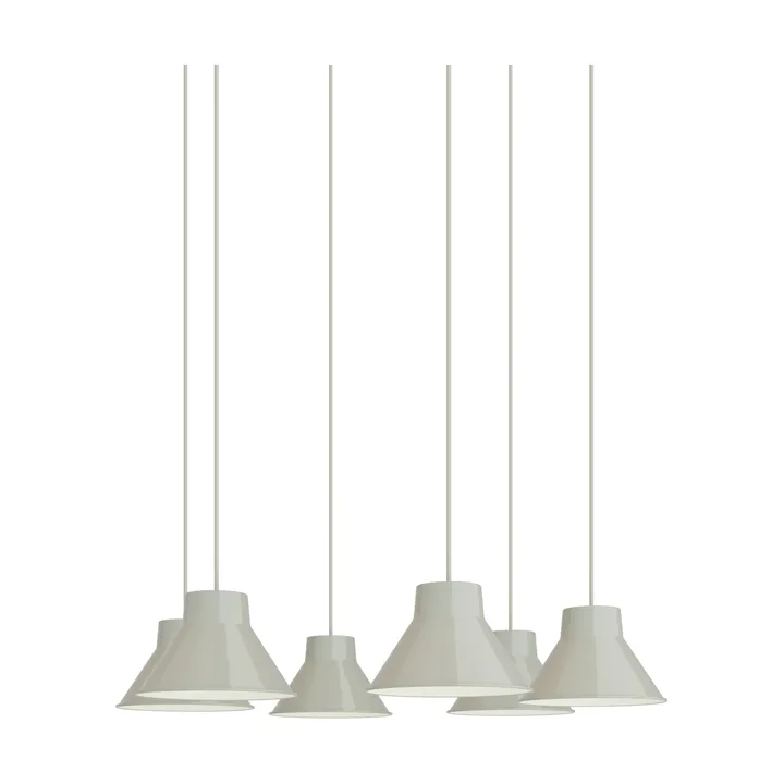 Top Pendant Cluster 6 riippuvalaisin - Harmaa, Ø21 cm - Muuto