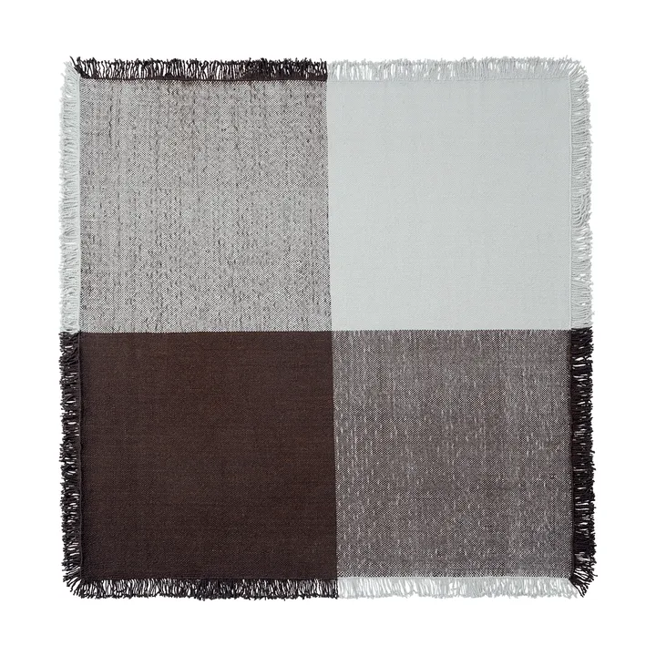 Verso villamatto - Cool grey-tummanruskea, 258x258 cm - Muuto