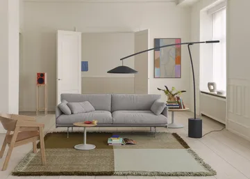Verso villamatto - Vaalea vihreä-lämmin ruskea, 258x258 cm - Muuto