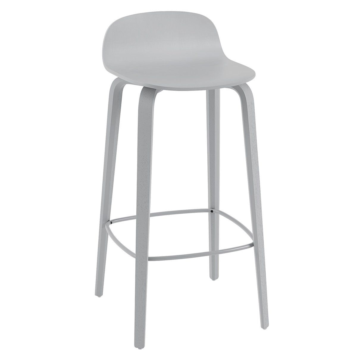Muuto Visu baarituoli 75 cm Grey-Grey | Skandinaavinen Sisustus | Baarijakkarat | Harmaa