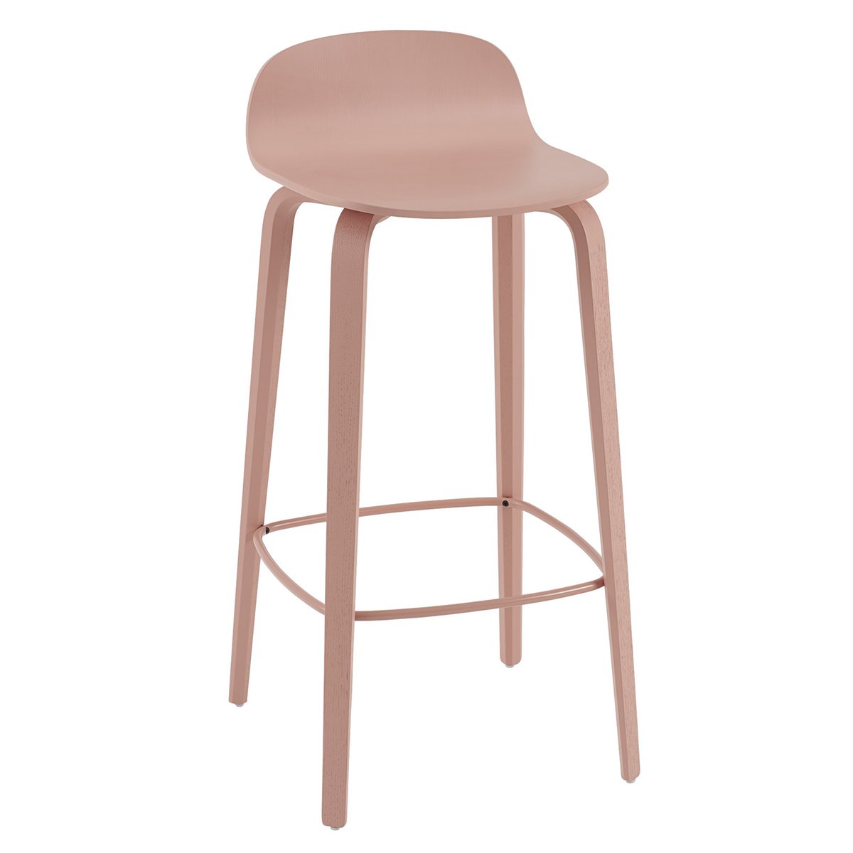 Muuto Visu baarituoli 75 cm Tan rose-Tan rose | Skandinaavinen Sisustus | Baarijakkarat | Vaaleanpunainen