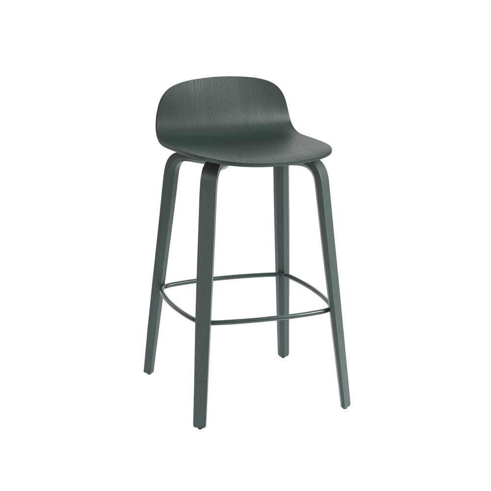 Muuto Visu baarituoli Dark green-Dark green | Skandinaavinen Sisustus | Baarijakkarat | Vihreä