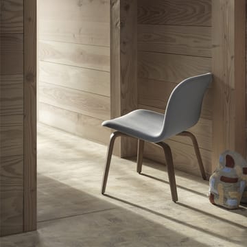 Visu loungenojatuoli verhoiltu tuoli - Steelcut 120-Brown stained oak - Muuto