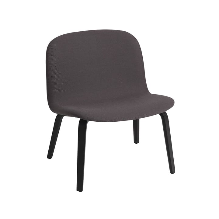 Visu loungenojatuoli verhoiltu tuoli - Twill weave 160-Black - Muuto