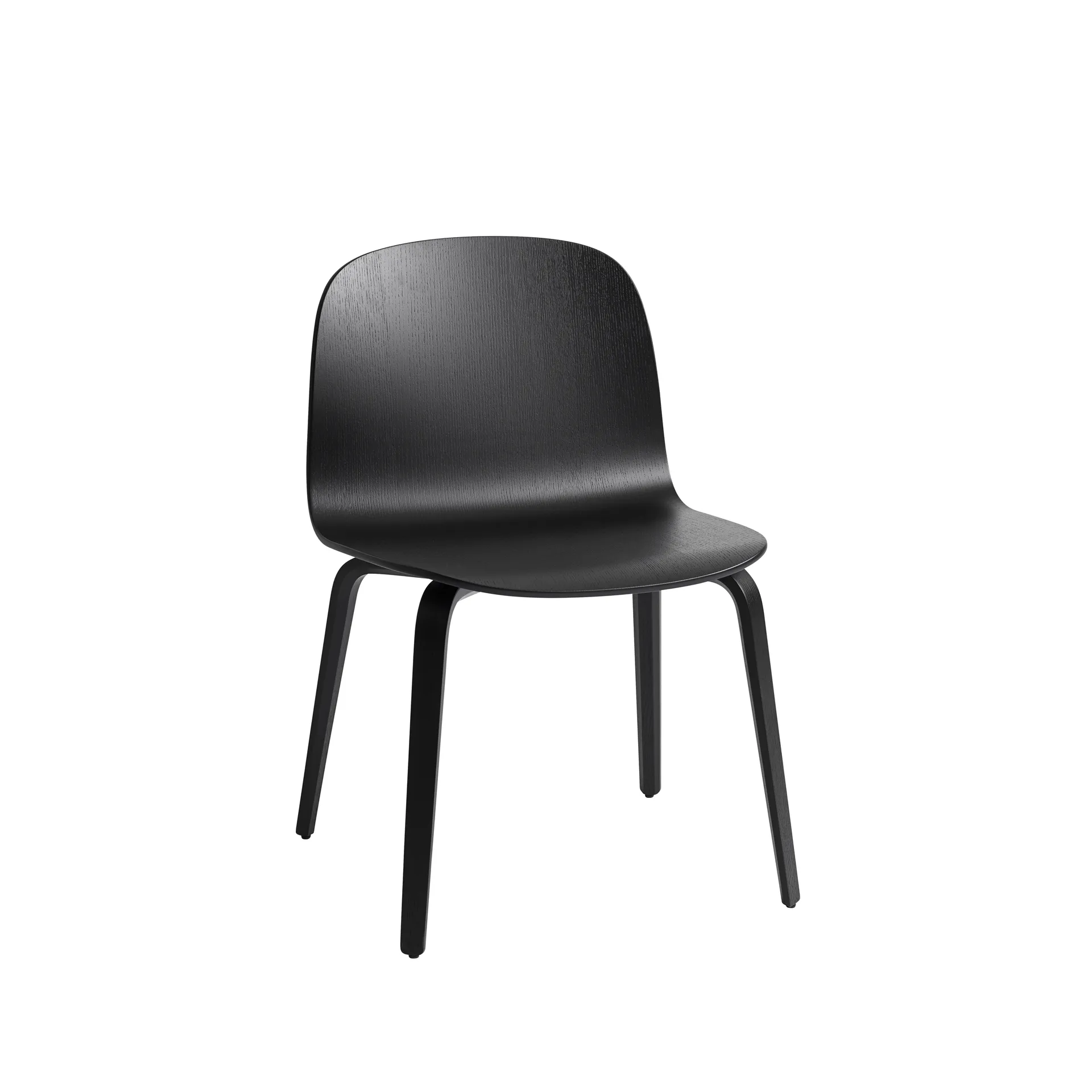 Visu Wide -tuoli, Black-Black wood Muuto