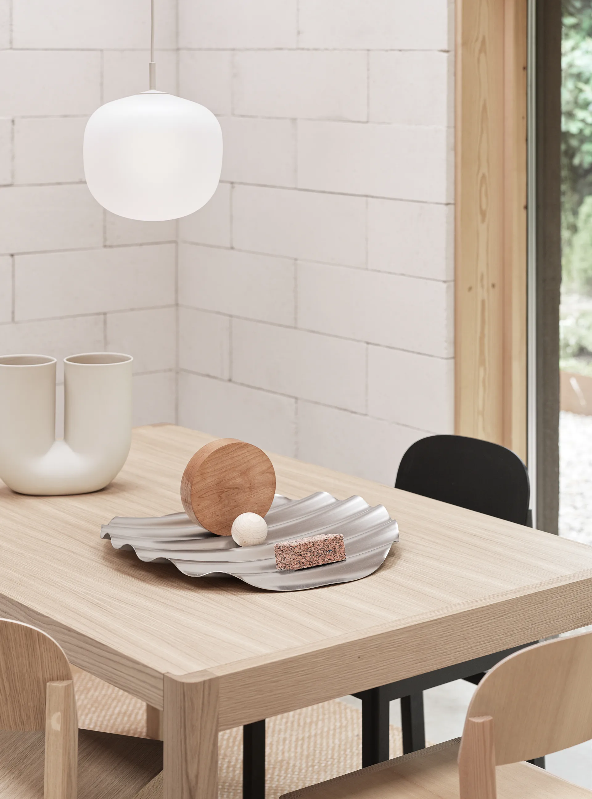 Wave tarjotin Ø 50 cm, Ruostumaton teräs Muuto