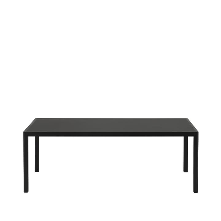Workshop ruokapöytä, Black linoleum-Black 200 x 92 cm Muuto