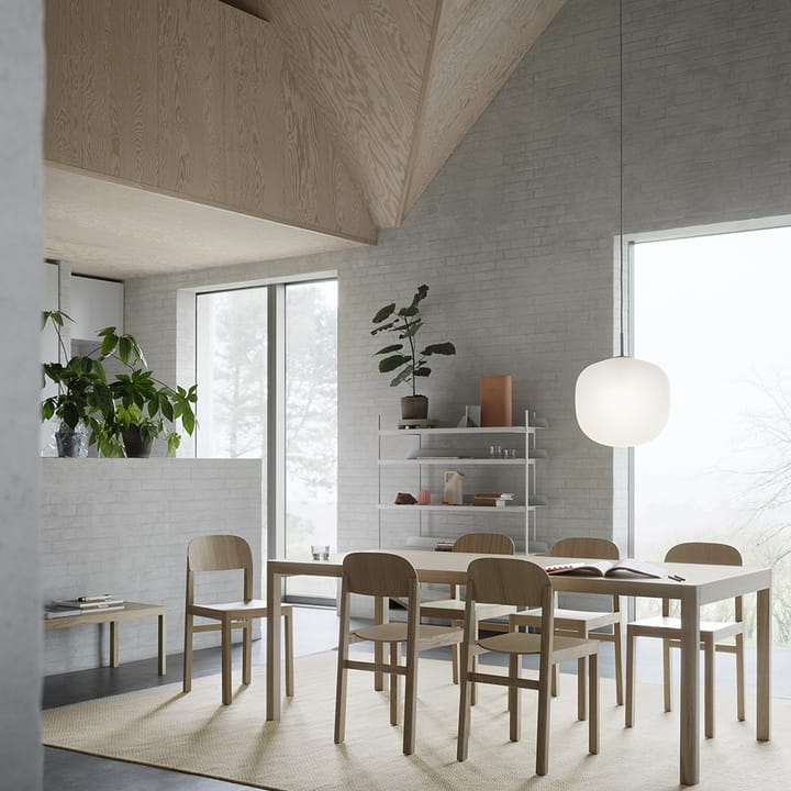 Workshop ruokapöytä, Oak veneer-Oak 200 x 92 cm Muuto