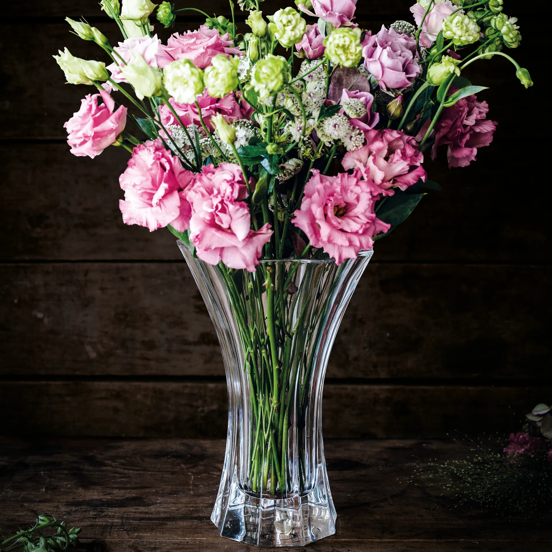 Saphir maljakko 24 cm, Kirkas Nachtmann