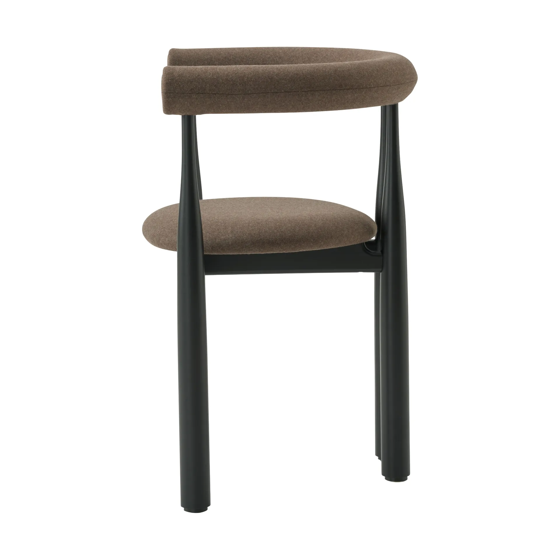 Bukowski käsinojatuoli verhoiltu, Black, Wooly Plus 1008 New Works